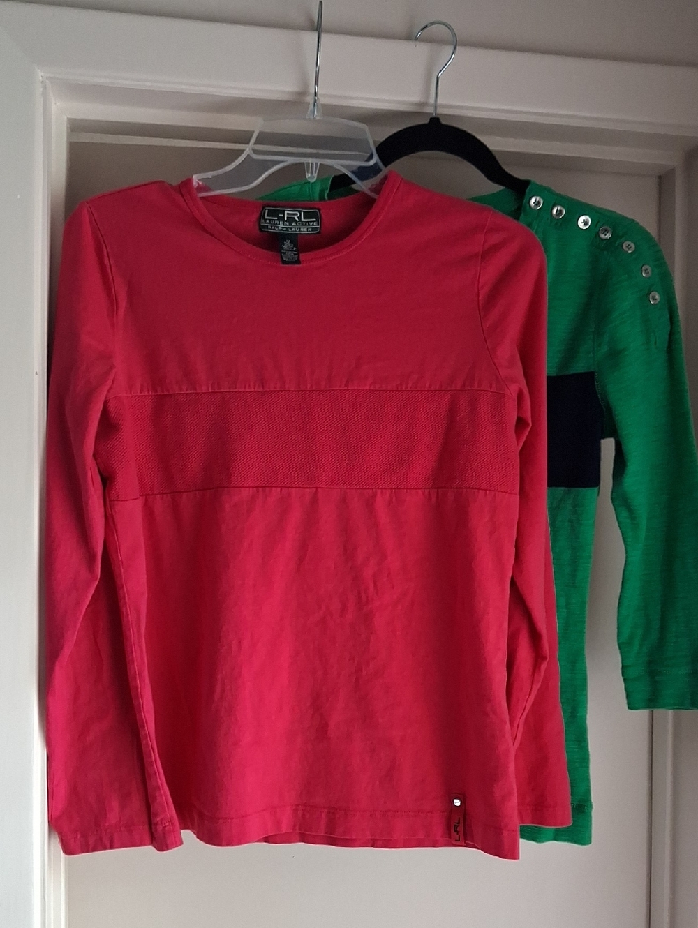 Ralph Lauren Long-Sleeve Pink Crewneck Top
